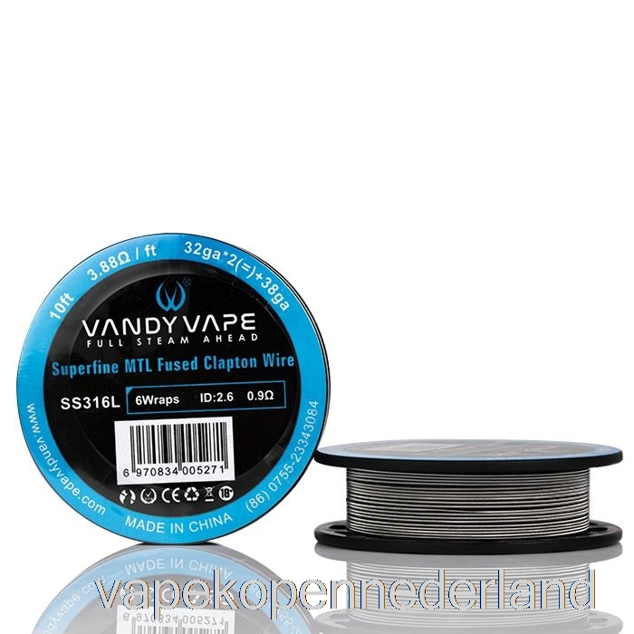Elektronische Sigaret Vape Vandy Vape Superfijne Mtl Draadspoelen - 10 Voet 3.88ohm Ss Gesmolten Clapton Draad